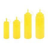 thumbnail of METRO PROFESSIONAL Garrafa squeeze, polietileno/polipropileno, Ø 7 x 20 cm, 0.49 L, com tampa, amarelo, 4 unidades