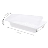thumbnail of GILAC Bac plat HACCP avec grille + couvercle - 3 L - Blanc G190112