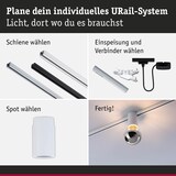thumbnail of Paulmann URail Schienenspot Socket  E27  max. 20W  dimmbar 230V Signalweiß 95702