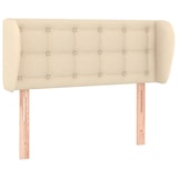 thumbnail of vidaXL Kopfteil mit Ohren Creme 93x23x78/88 cm Stoff