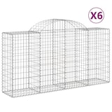 thumbnail of vidaXL Gabionen mit Hochbogen 6 Stk. 200x50x100/120cm Verzinktes Eisen