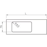 thumbnail of OBO Bettermann Oberteil Geräteeinbau D2-2 210RW 6194141