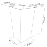 thumbnail of Blumenkübel Polyrattan Rattan 49l mit Innenkasten Wetterfest