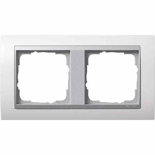 Event Rahmen, 2f, reinweiß, matt, Kunststoff, Unterputzmontage, Thermoplast, 021271