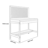 thumbnail of SimonRack Banco de Trabajo Taller, Capacidad Carga 400 kg, 1445x910x610 mm, Panel Perforado, 1 Cajón, Azul/Madera - BT-2