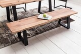 thumbnail of FineBuy Baumstamm Esszimmerbank 160 cm Baumkante Massivholz Essbank Holzbank