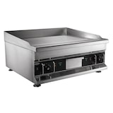 thumbnail of Professionele bakplaat 60x52 cm – glad, 5 kW, met vetopvangbak