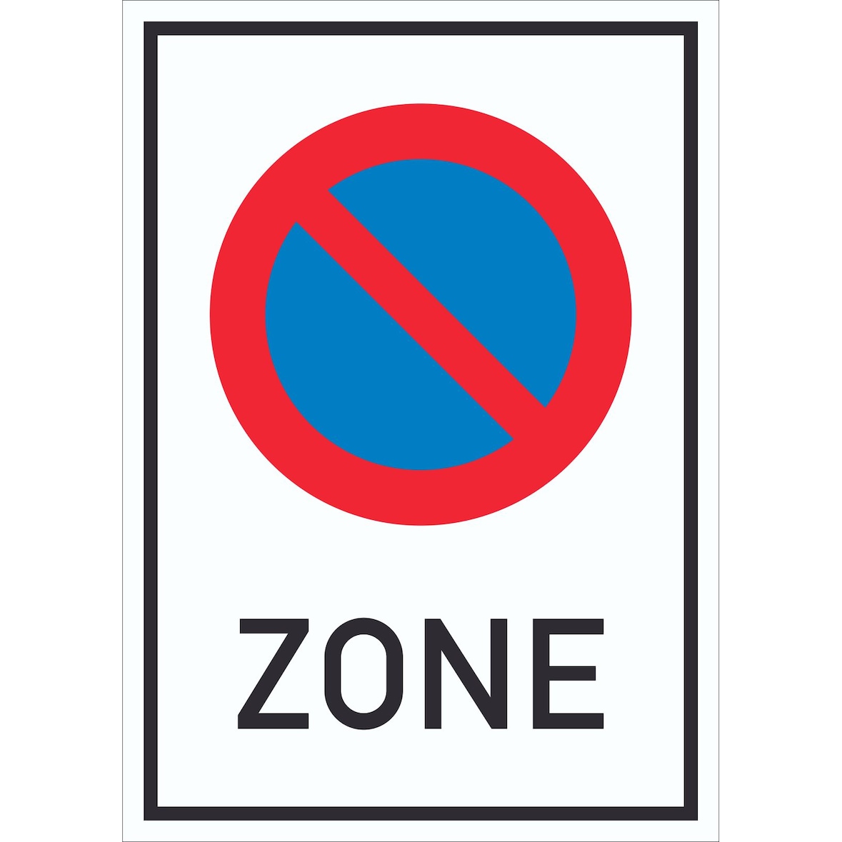 Beginn Eingeschränktes Haltverbot Schild A3 (297x420mm)