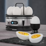 thumbnail of Arendo 2-teiliges Frühstücksset, 1000W Langschlitz Toaster für 2 Scheiben, Eierkocher SEVENCOOK, Silber