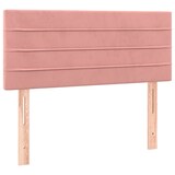 thumbnail of vidaXL Boxspringbett mit Matratze & LED Rosa 100x200 cm Samt