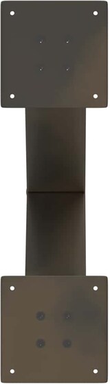 thumbnail of vidaXL Couchtischbeine X-Form 2 Stk. Naturstahl 60x(42-43) cm Stahl