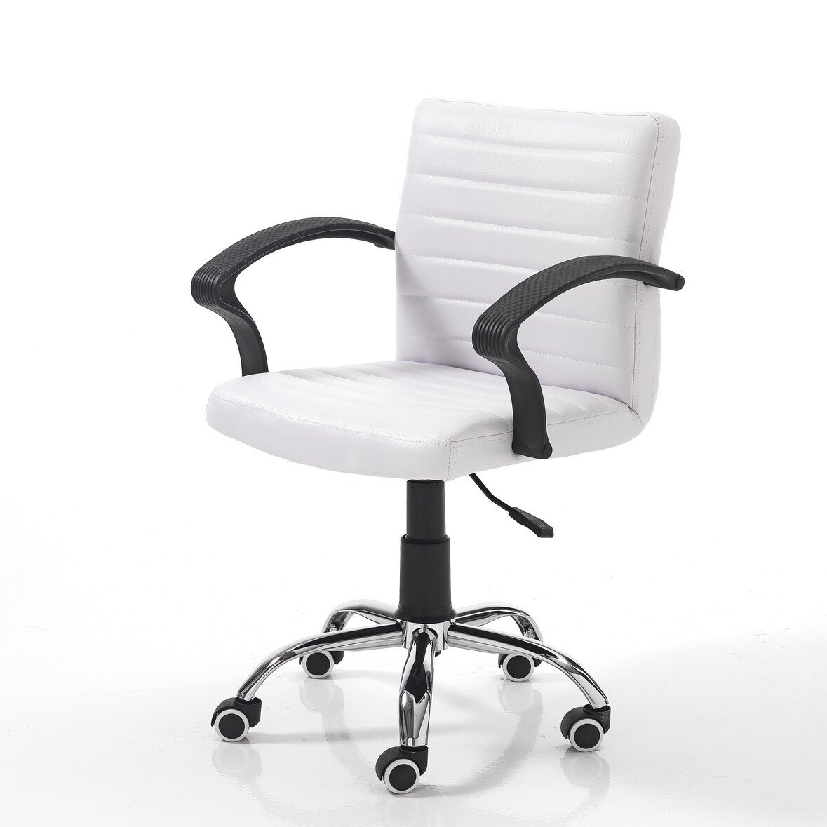 Oreste Luchetta poltrona da ufficio TACHIE WHITE in pelle sintetica H.82 x L.57 x P.56 cm Bianca