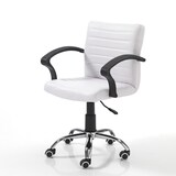 thumbnail of Oreste Luchetta poltrona da ufficio TACHIE WHITE in pelle sintetica H.82 x L.57 x P.56 cm Bianca