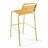 thumbnail of Ensemble table de bar et 4 chaises hautes en métal jaune - Oviala
