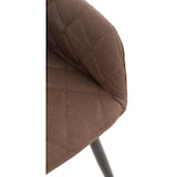 thumbnail of Set van 2 eetkamerstoelen Shila bruin/Stof