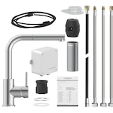 thumbnail of Küchenarmatur Vital mit Sensorbedienung, Wasserhahn Küche ausziehbar, energiesparende Spültischarmatur