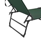 thumbnail of Helloshop26 - Tumbona plegable con parasol acero PVC poliéster 187 cm gris claro 03_0000988