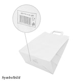 thumbnail of 50x GASTRO Papiertragetaschen 28 x 22 x 10 cm mit EAN-Code weiss
