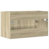 thumbnail of vidaXL Waschbeckenunterschrank Sonoma-Eiche 80x38,5x46cm Holzwerkstoff
