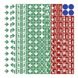 thumbnail of Aufkleber - 144 Piktogramme für Brandschutz u. Fluchtweg gemäß ASR A1.3 (2013), Folie, 8mm
