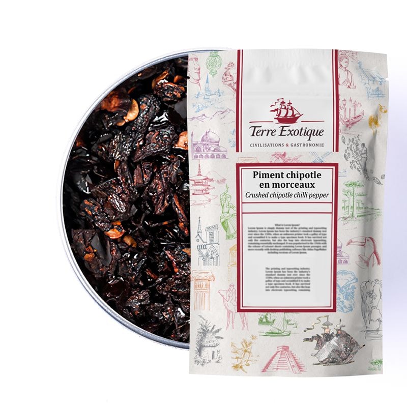 TERRE EXOTIQUE Piment chipotle en morceaux, 150 g
