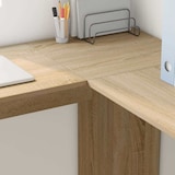 thumbnail of Bureau d'angle avec étagère Chêne Sonoma 140 x 113,5 x 75 cm Modèle Solaris Select
