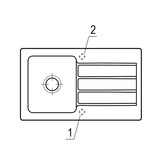 thumbnail of Villeroy&Boch Rechteckiges Spülbecken, Küchenspüle mit Abtropffläche Architectura 50 Weiß Alpin 86x51cm,3350 01 R1
