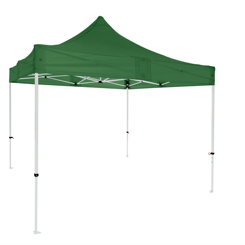 Tenda Pavilhão Dobrável Profissional Alumínio Expert 3x3 Verde | Estrutura Hexagonal 40x40x1,6 mm | Resistente para Exterior e Eventos
