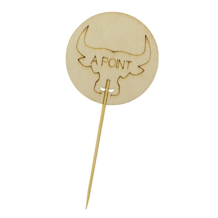 MONOUSO - Zahnstocher Marker Auf Den Punk “A Point” 9 cm (60 Stück)