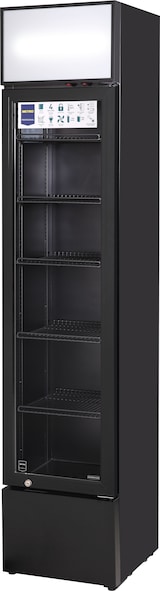 thumbnail of METRO PROFESSIONAL Enfriador de bebidas estrecho GSC2133B, metal/cristal, 39 x 47.5 x 188 cm, 133 L, refrigerac. estática, 200 W, con cerradura, negro