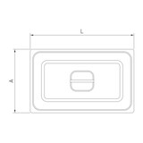 thumbnail of Tapa para cubetas GN para identificación de alérgenos 265x162 mm 1/4