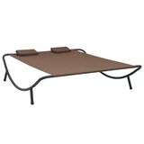 thumbnail of vidaXL Outdoor-Loungebett Stoff Braun