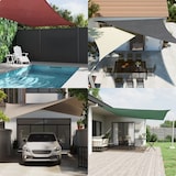 thumbnail of Toldo de vela cuadrado tela Oxford gris taupe 4x4 m