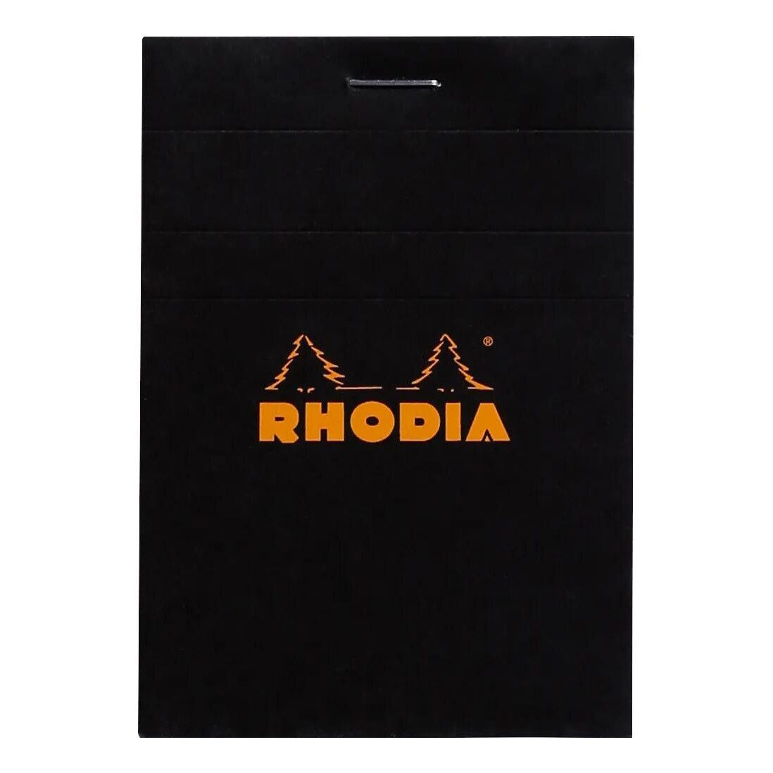 Rhodia 10x Gehefteter Notizblock Rhodia und mikroperforiert No.11 A7 80 Blatt kariert 80g - Schwarz 112009C