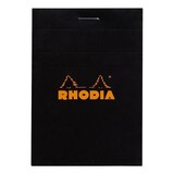thumbnail of Rhodia 10x Gehefteter Notizblock Rhodia und mikroperforiert No.11 A7 80 Blatt kariert 80g - Schwarz 112009C
