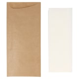 thumbnail of Garcia de Pou 250 Unités - Sacs Couverts + Serviette 'Just In Time' 80+10Pe G/M2 8,5X19,5 Cm Naturel Kraft Vergé