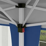 thumbnail of Carpa plegable 6x3 m cenador de jardín con altura ajustable en 3 niveles bolsa de transporte anti-UV y marco de acero para patio terraza