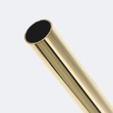 thumbnail of Kit de tringle à rideaux Laiton Poli Verni 150cm Diam.20mm Embout Contemporain - Fixation Mur - Boulet