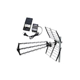 thumbnail of Antenne Tnt Trinappe Gain 18db Uhf Rateau + Kit Preamplificateur De Mat 5g Tnt Uhf + Alim 12v 2 Sorties - Gain 38db Usage Non Intensif Hdsat