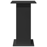 thumbnail of Mesa bar con almacenaje madera ingeniería negra 60x60x102 cm