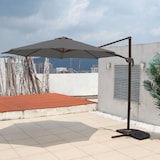 thumbnail of SVITA Zwenkparasol 3m met beschermhoes Parasolstandaard opvulbaar 4-delige kantelparasol Zwenkparasol grijs