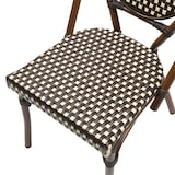 thumbnail of METRO PROFESSIONAL Cadeira empilhável, alumínio / vime PE, castanho / bege