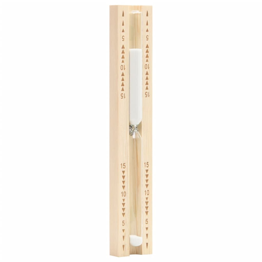 vidaXL Sauna-Sanduhr 15 Minuten Massivholz Kiefer