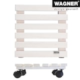 thumbnail of WAGNER Pflanzenroller NATURE 29 x 29 x 8 cm, für den Innenbereich, Massivholz weiß, Tragkraft 100 kg, EU Ware - 20083001