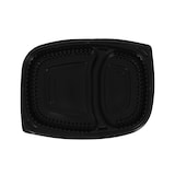 thumbnail of MONOUSO - Envase de Plástico PP Reutilizable Negro 2C 1250ml 25,5x18,9x4,5cm (40 Uds)