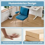 thumbnail of Bürostuhl 77×70×89 mit integrierter Katzenhöhle Katzenbett Ergonomisch Kratzfest Holzrahmen Stoff Komfort Homeoffice Tiermöbel Blau