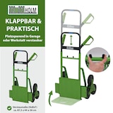 thumbnail of Treppensackkarre klappbar höhenverstellbar große Ladefläche 113 cm Höhe Stahl Treppensteiger