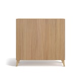 thumbnail of HERDASA, Zapatero modelo SUNNE en melamina, en color roble dorado con frente efecto listones