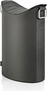 thumbnail of Blomus Frisco Wäschesammler, Wäschekorb, Wäschebox, Aluminium / Kunstfaser, Anthrazit, H 70 cm, B 45 cm, T 28 cm, 65384