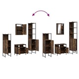 thumbnail of vidaXL 4-tlg. Badmöbel-Set Räuchereiche Holzwerkstoff